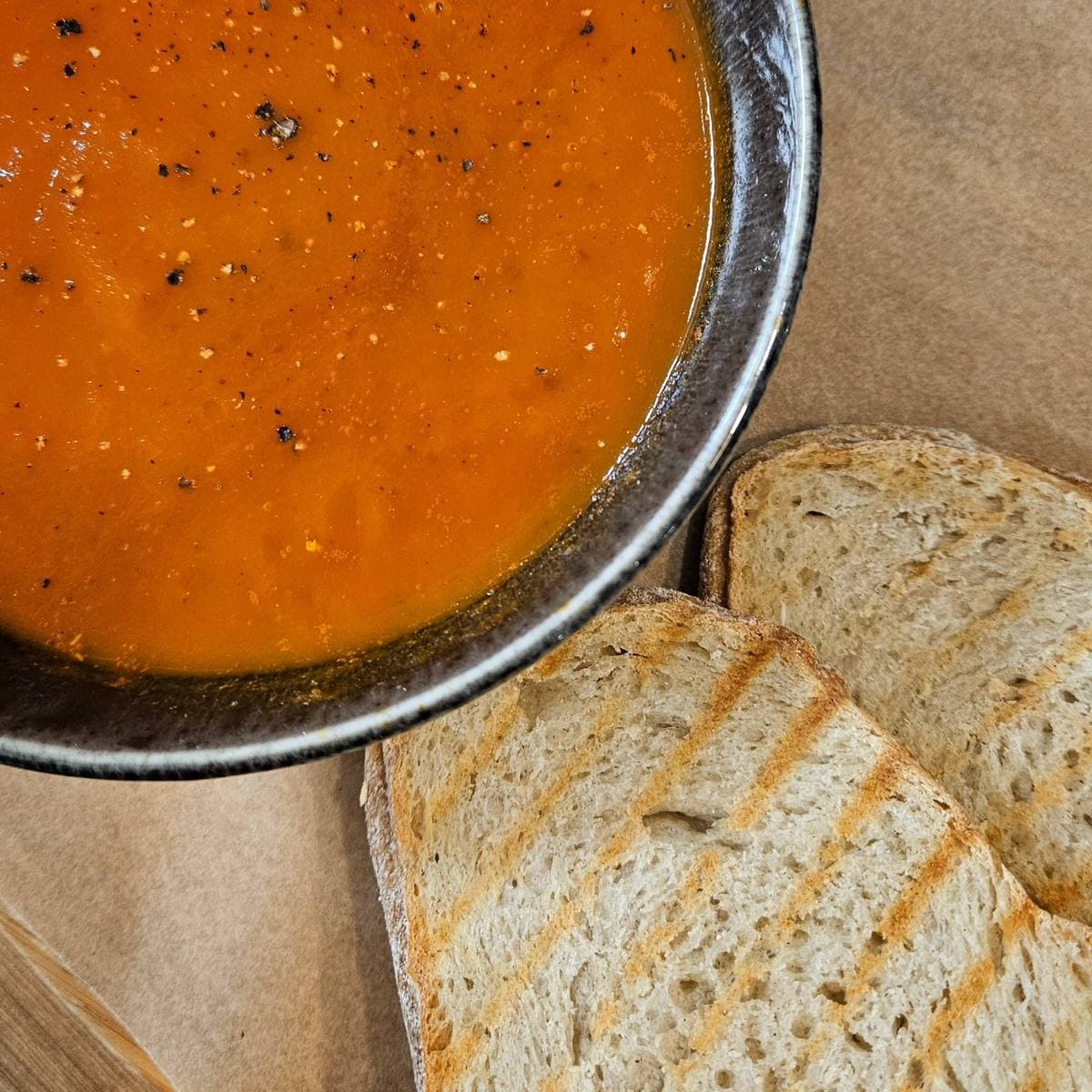 The café space at Let's Toast Coffee House, Okehampton